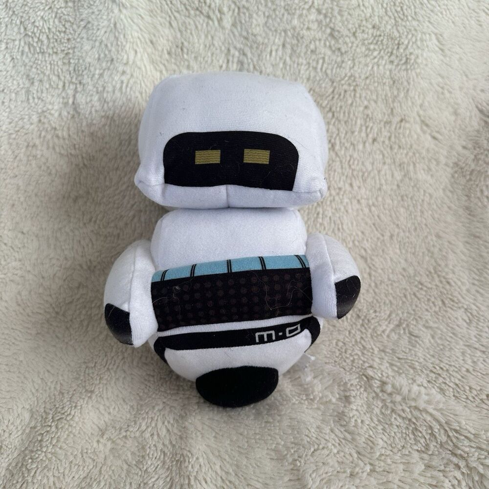 Disney Parks Wall-E MO Plush Robot White 8"Cleaning Stuffed Cut Tag